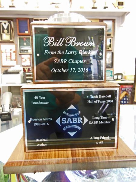 The Bill Brown Trophy Inscriptions