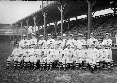 The 1908 Chicago Cubs (We Think.) The Last Cubs Team to Win a World Series Provided by Miriam Edelman