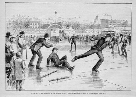 An Ice Ball Game in Brooklyn Circa 1861