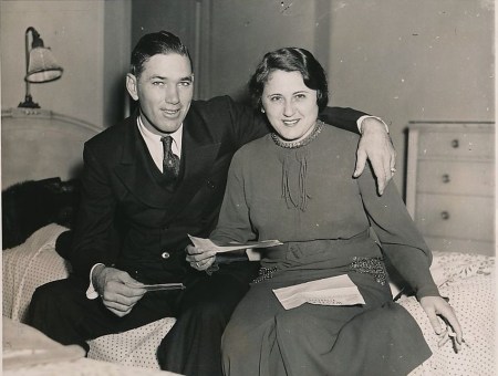 Dizzy and Patricia Dean 1934 Mrs. Dean may have been Baseball's first unofficial spousal MLB player contract agent.
