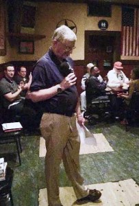 SABR's Bob Dorrill Greets All Photo by Mike McCroskey