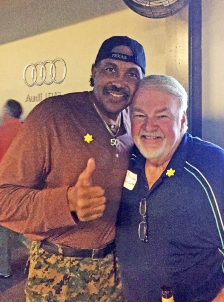 Former Houston Rocket Robert Reid and Mike McCroskey Photo by Mike McCroskey