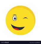 Wink Emoji Vector&nbsp;Icon